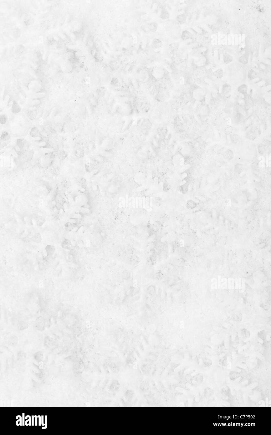 Schneeflocke Dekoration, Winter Urlaub Hintergrund. Stockfoto