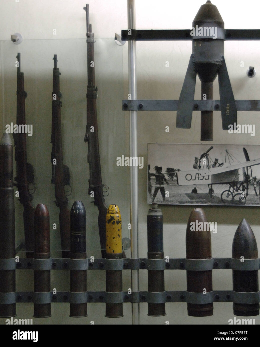 Rüstung. Ersten Weltkrieg (1914-1918). Innenraum. Militär-Museum. Belgrad. Serbien. Stockfoto