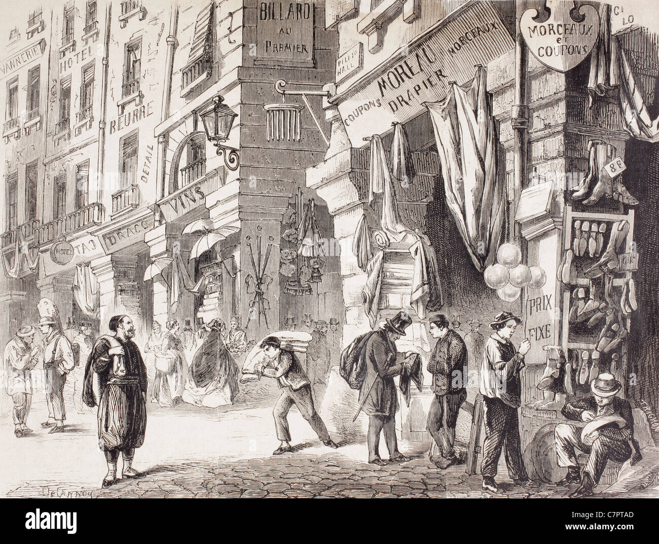 Frankreich Im 19 Jahrhundert Les halles paris 19th century -Fotos und -Bildmaterial in hoher