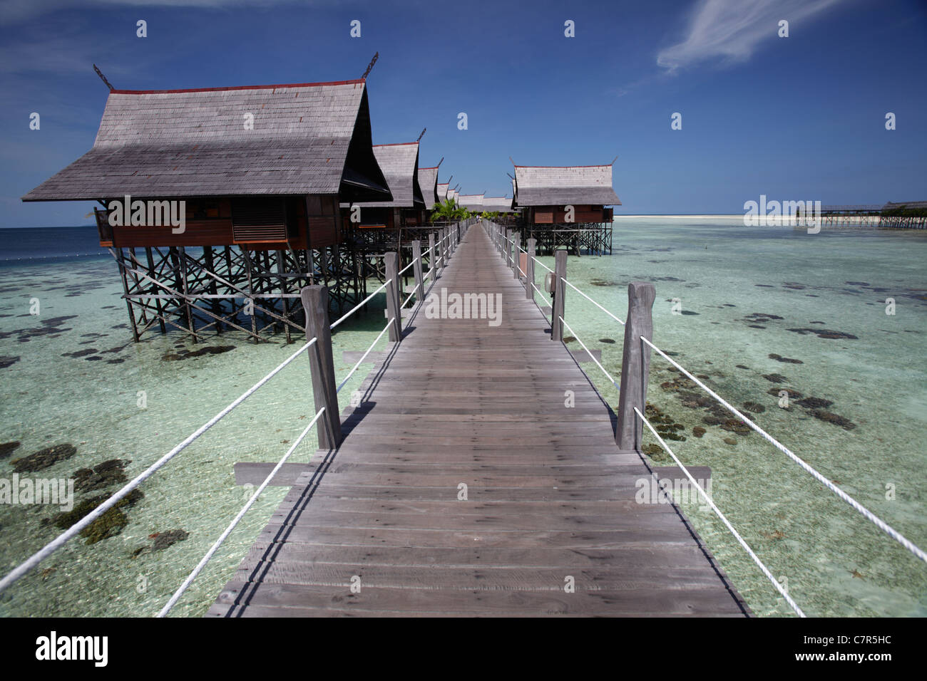 Kapalai Resort Kapalai Island, Borneo, Malaysia Stockfoto