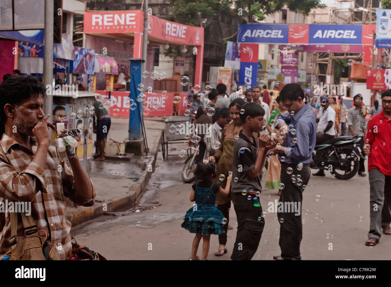 Durga Puja, Festival, Szene. Stockfoto