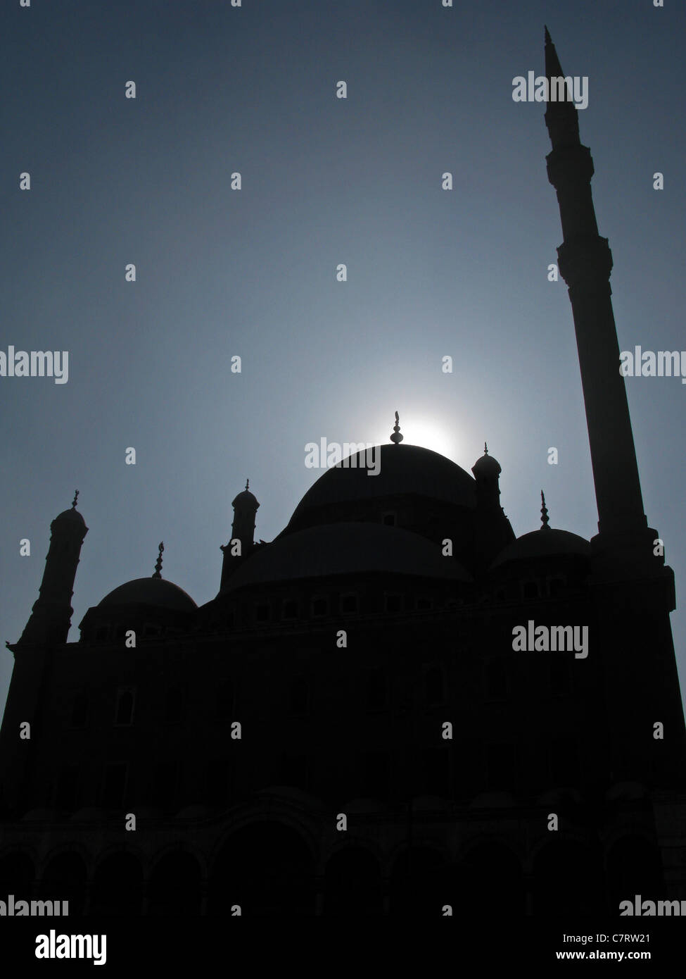 Cairo-Zitadelle - Moschee Bin El Saladins Stockfoto