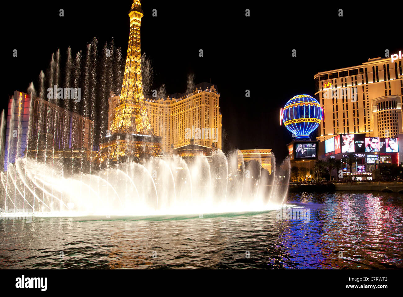 Nachtleben in Las Vegas Stockfoto