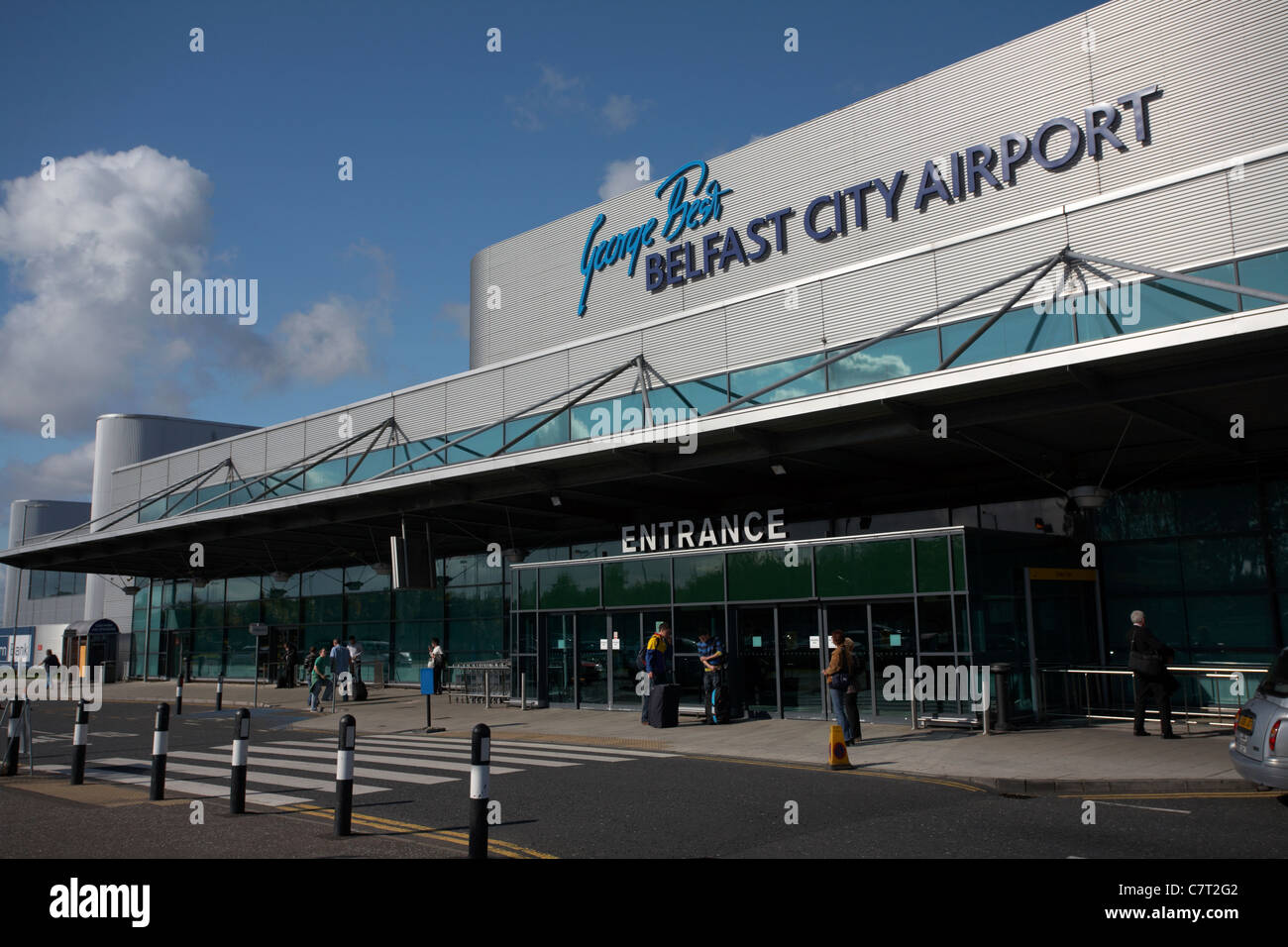 George Best Belfast City Airport, Belfast, Nordirland, Vereinigtes Königreich. Stockfoto