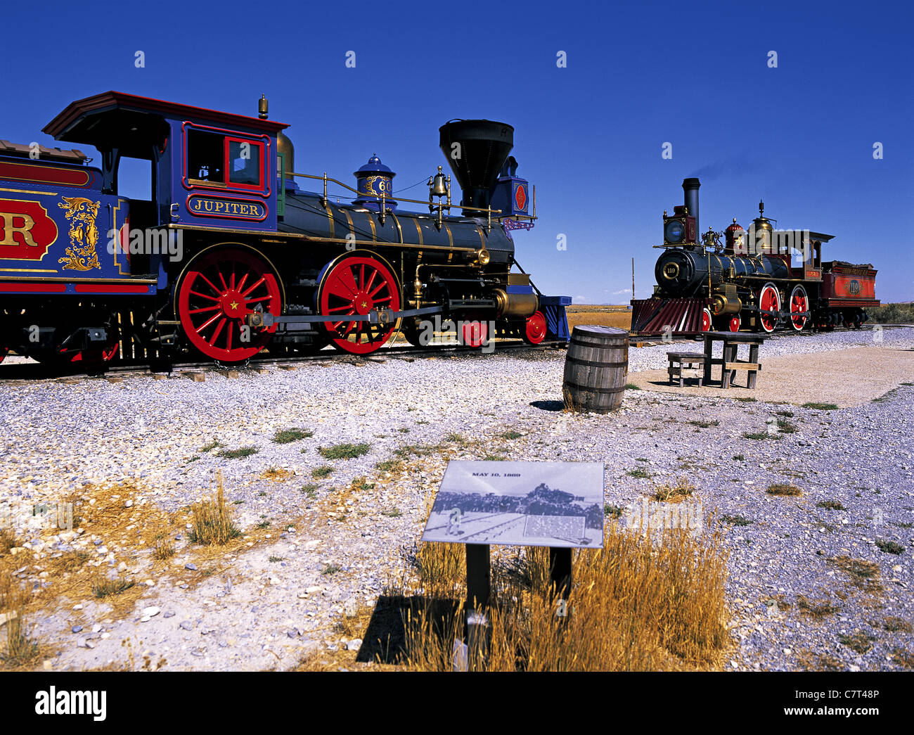 Golden Spike National Historic Site, in der Nähe von Salt Lake City, Utah, USA Stockfoto