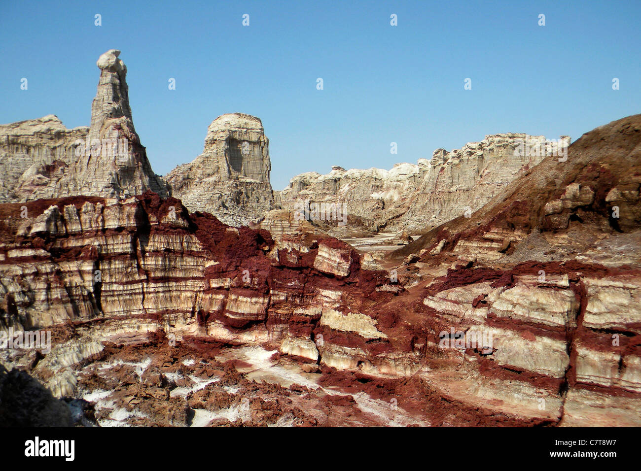 Afrika, Äthiopien, Danakil-Senke Stockfoto