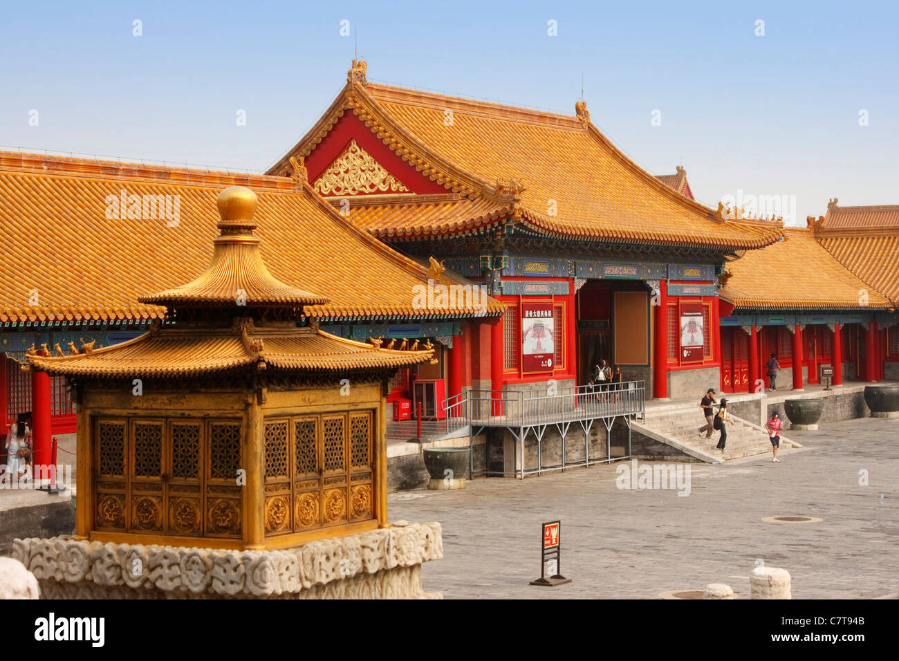 China, Peking, Verbotene Stadt in der Hofburg Stockfoto