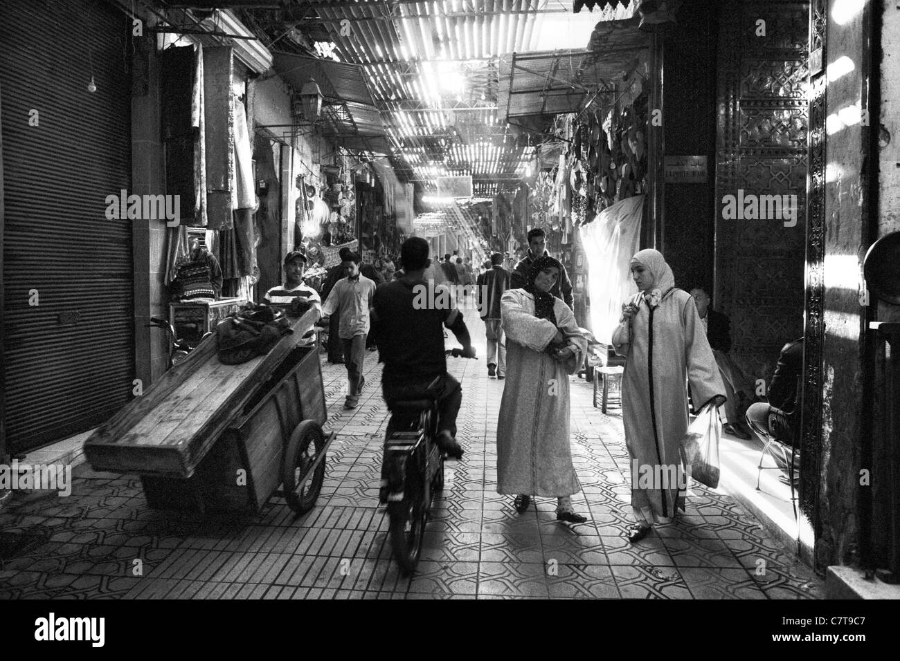 Marokko, Marrakesch, Straßenszene Stockfoto