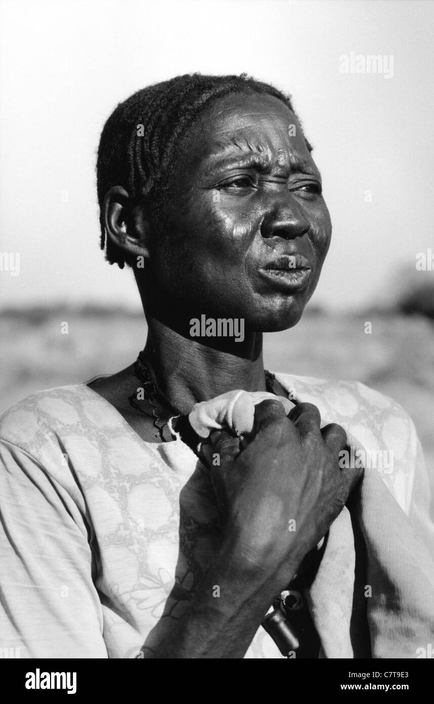 Afrika, Sudan, Nubia, Frau Porträt Stockfoto