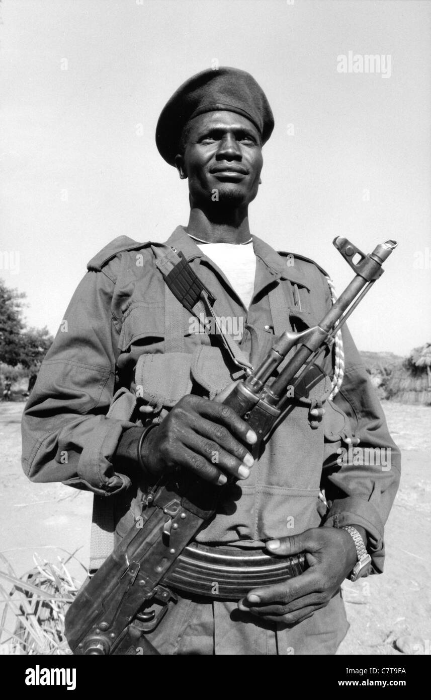 Sudan, Kordofan, Soldat Stockfoto