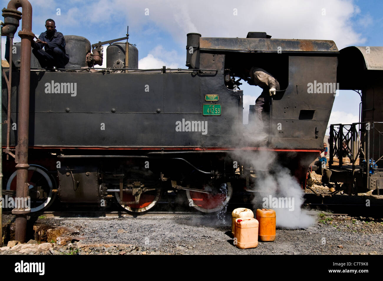 Afrika, Eritrea, Eisenbahn von Asmara nach Massawa Stockfoto