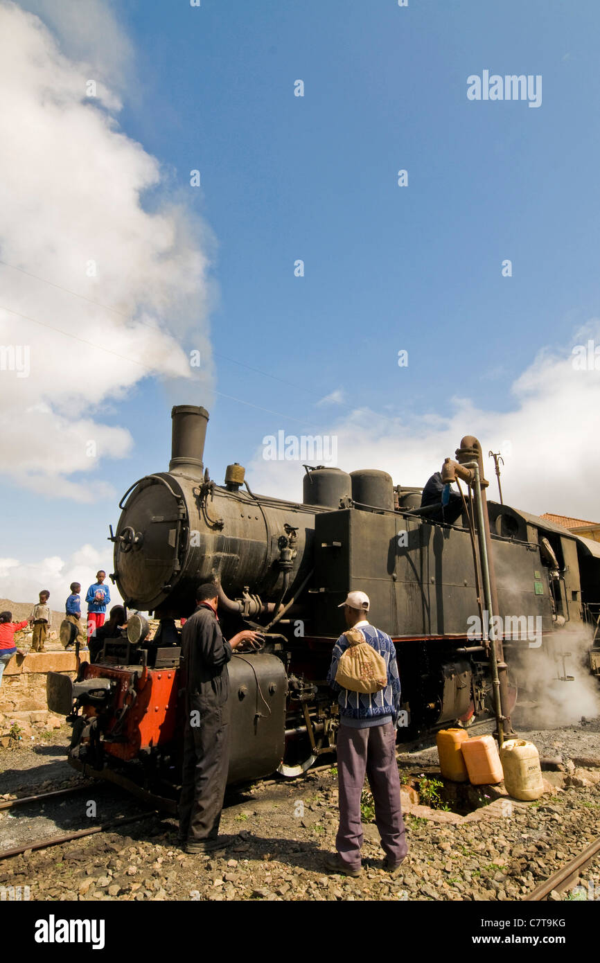 Afrika, Eritrea, Eisenbahn von Asmara nach Massawa Stockfoto