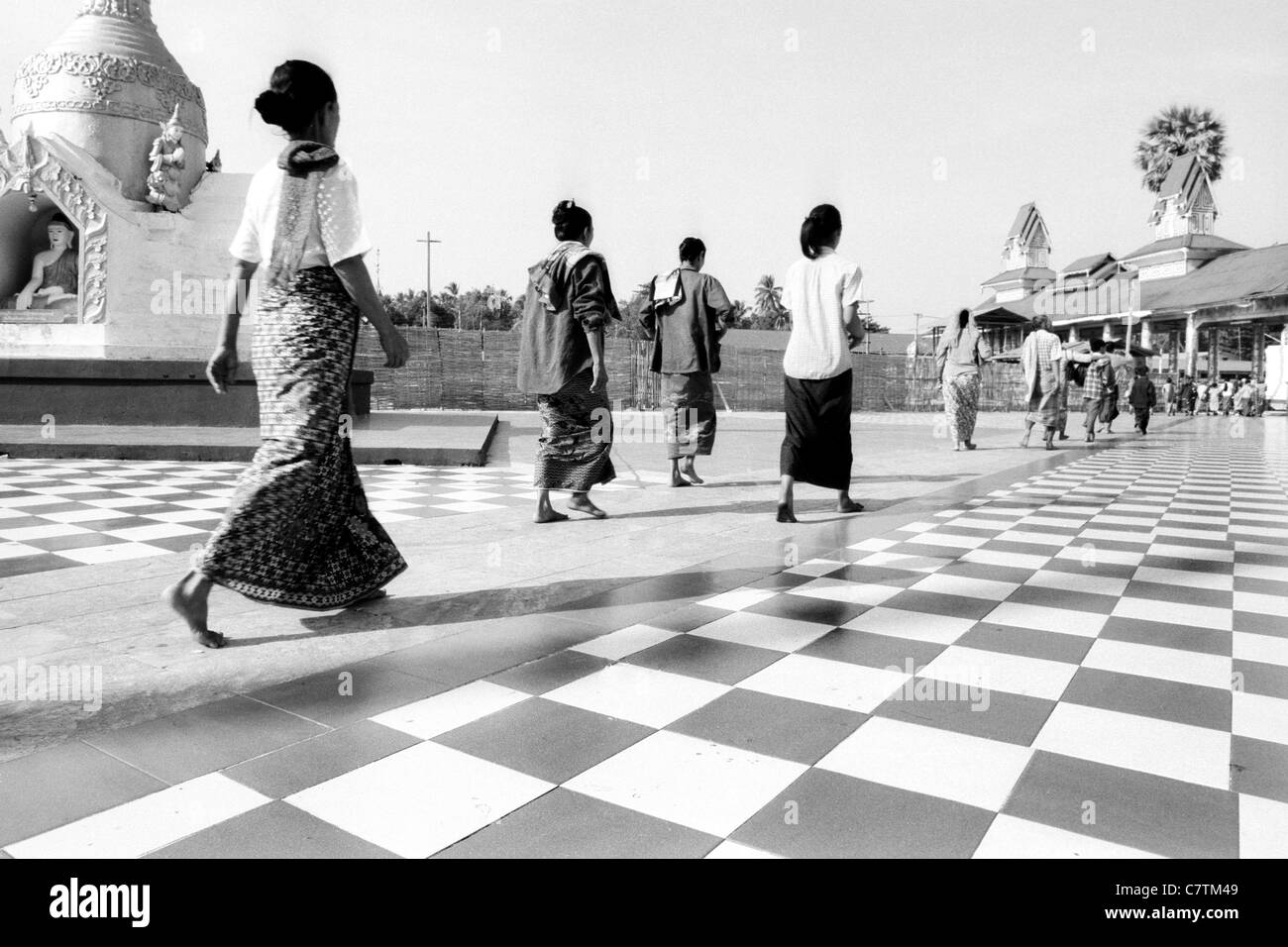 Myanmar (Burma), Yangon, Shwedagon-Pagode Stockfoto