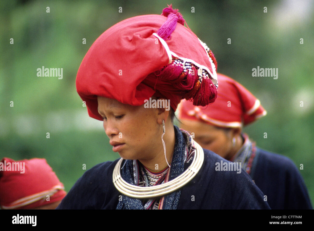 Vietnam, North-West District, Dao Frau Stockfoto