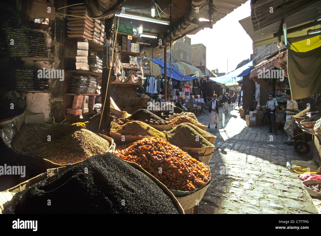 Jemen, Taiz, souk Stockfoto