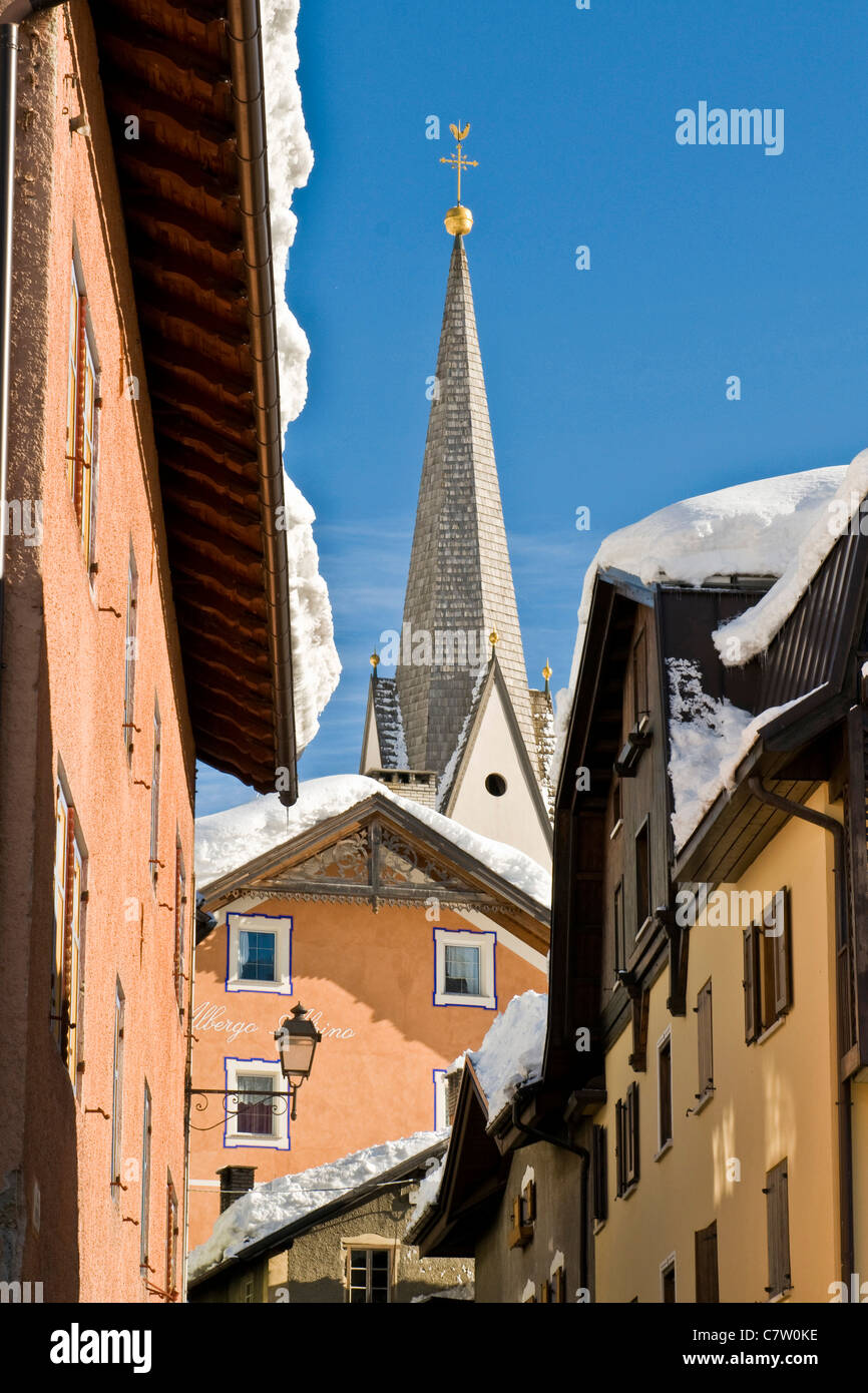 Italien, Veneto, Pieve di Livinallongo, der Kirche Stockfoto