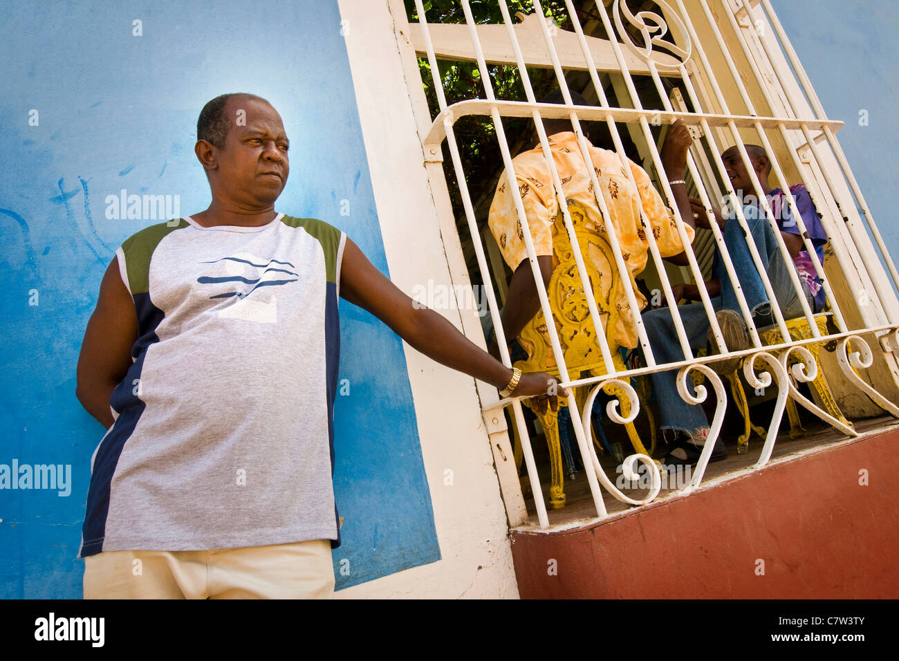 Kuba, Trinidad, einheimische Männer Stockfoto
