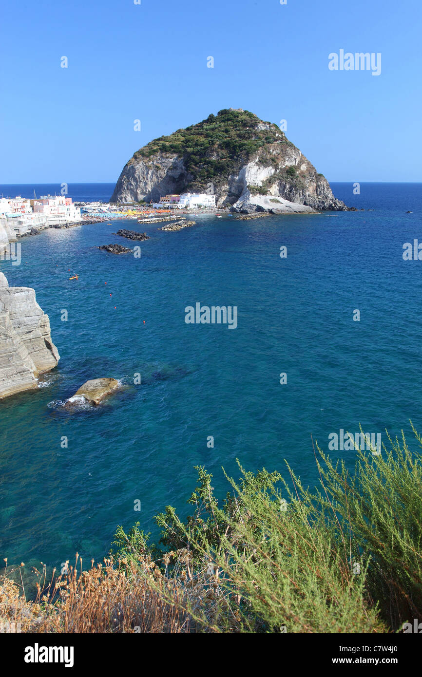 Italien, Kampanien, auf der Insel Ischia, Sant' Angelo Village Stockfoto