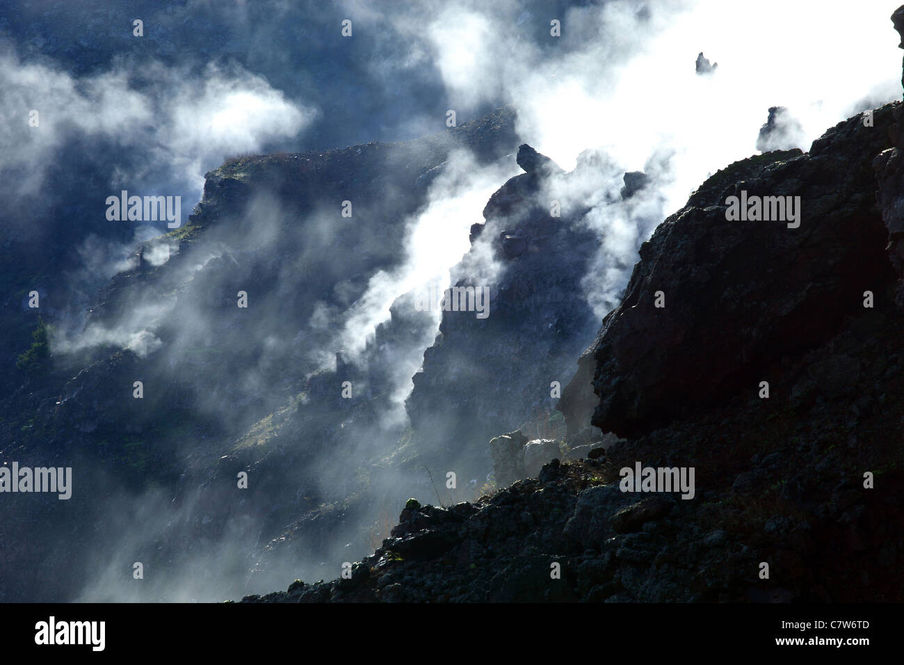 Italien, Kampanien, Ansicht von Neapel aus dem Vulkan Vesuv Stockfoto