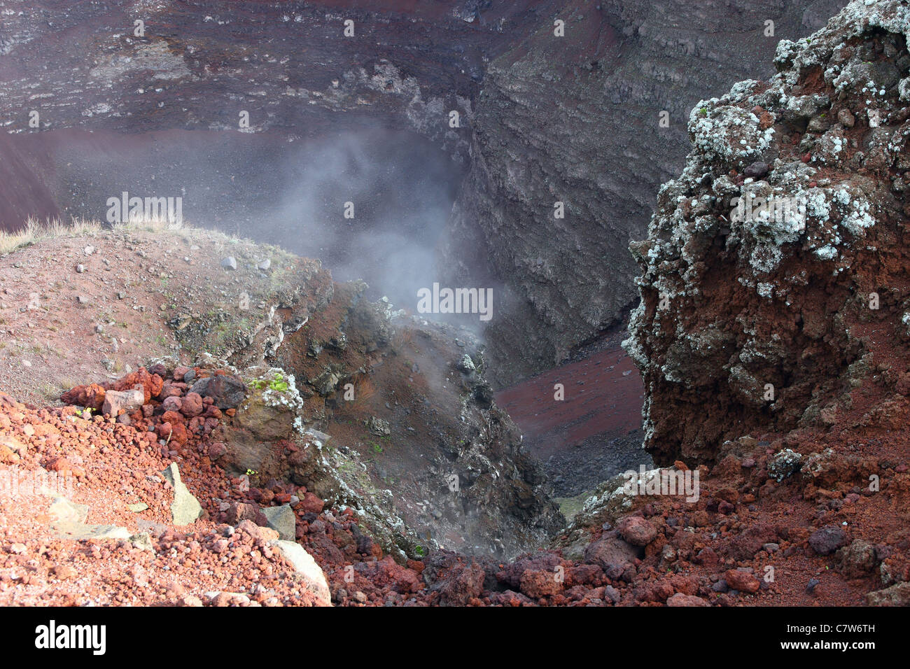 Italien, Kampanien, Ansicht von Neapel aus dem Vulkan Vesuv Stockfoto