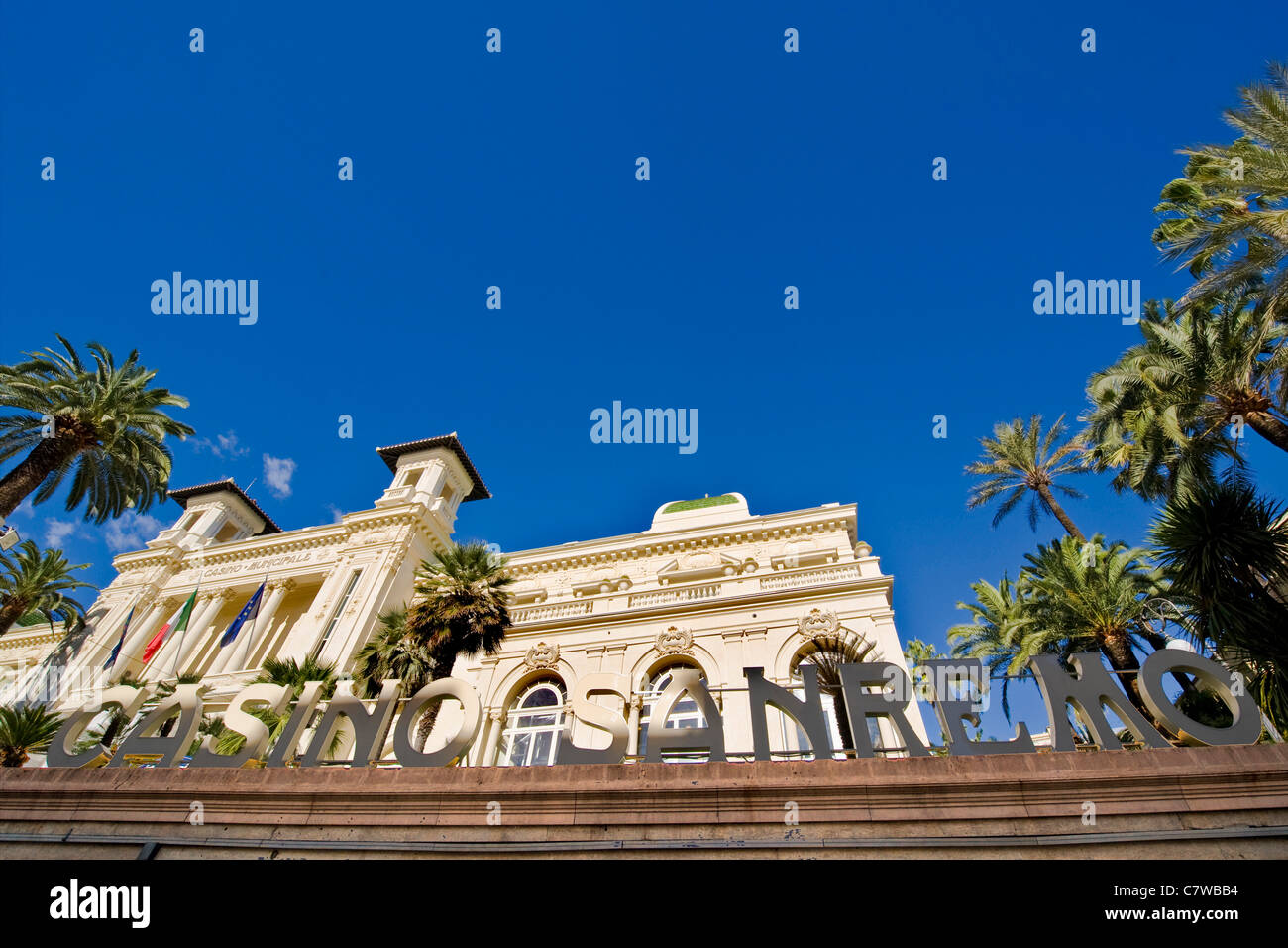Italien, Ligurien, San Remo, das Casino Stockfoto