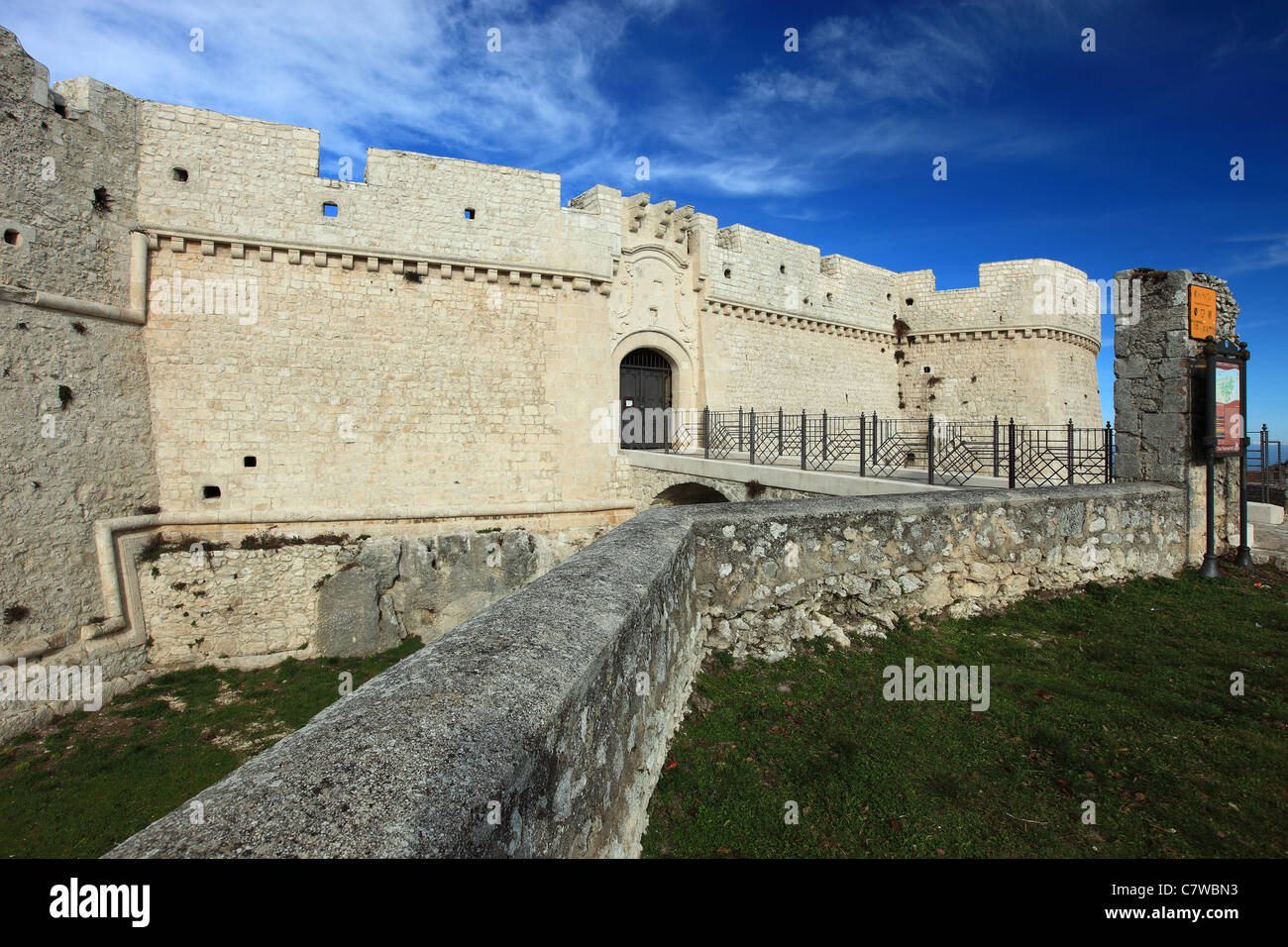 Italien, Apulien, Monte Sant Angelo, Burg Stockfoto