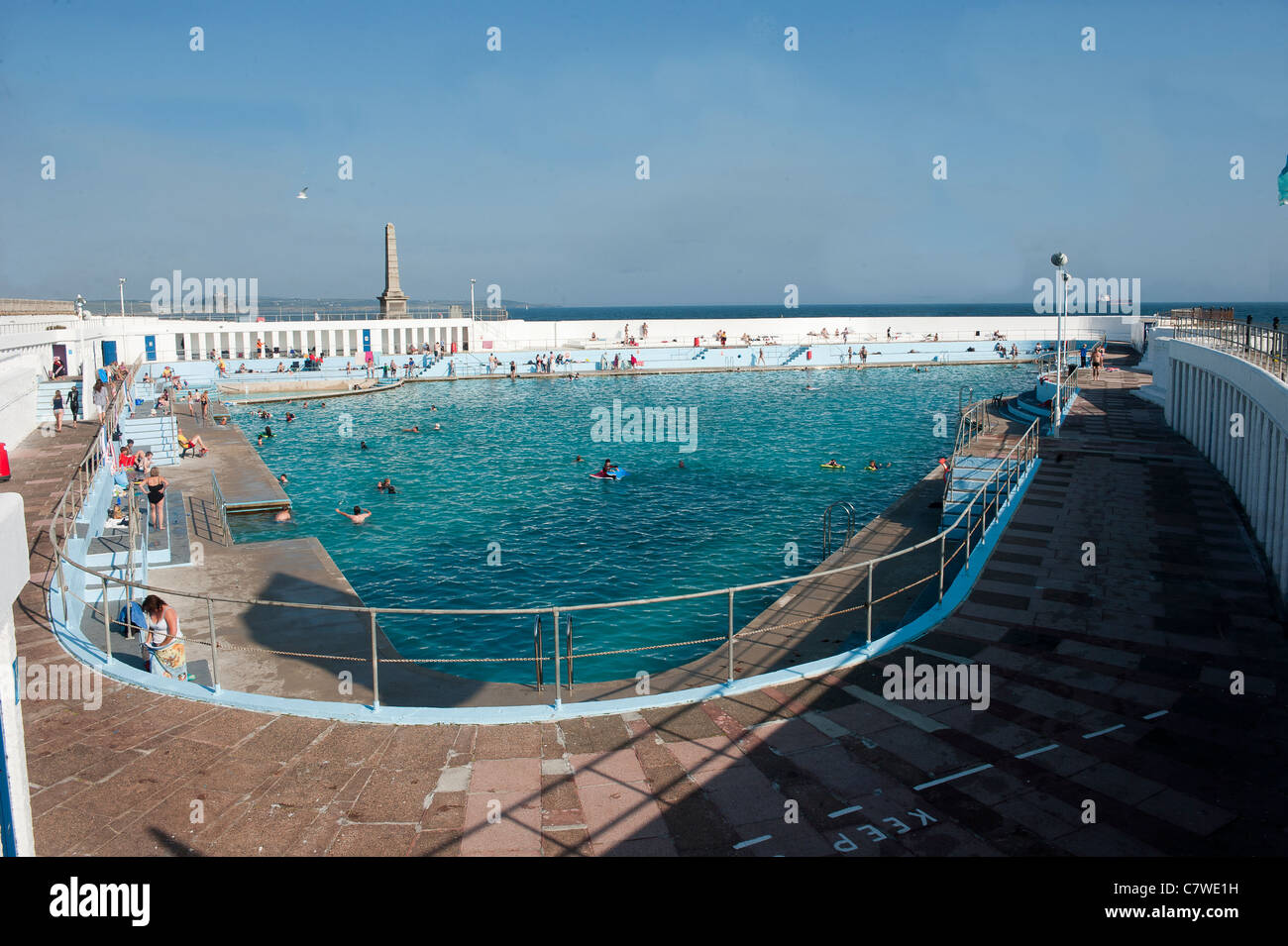 Das Jubiläum öffnen Freibad in Penzance in Cornwall Stockfoto