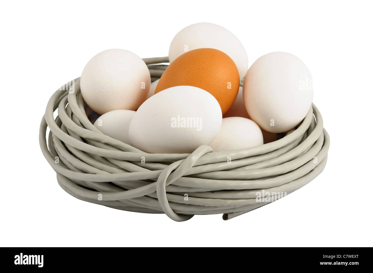 Neue Technologien-Eiern Stockfoto