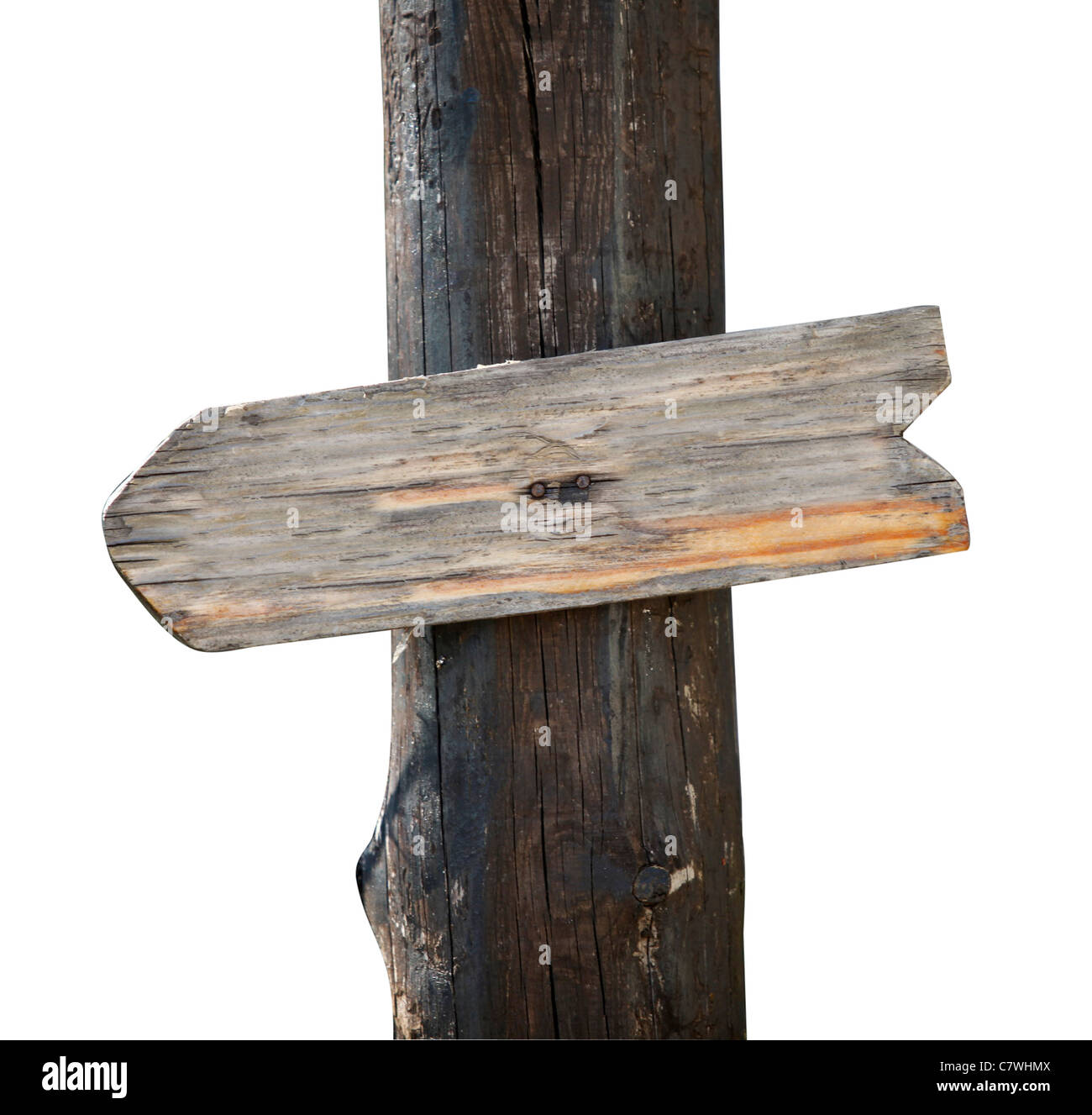 Holzschild Stockfoto