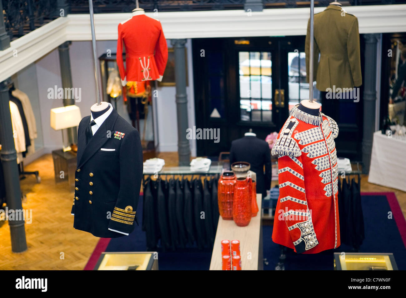 Gibt und Hawkes, Savile Row Stockfoto