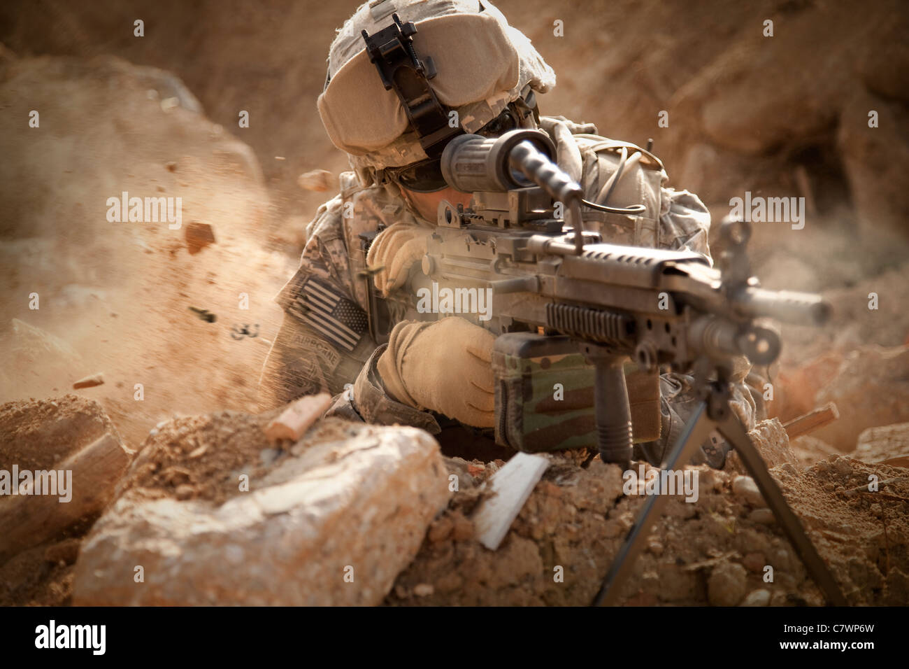 US Army Ranger in Afghanistan bekämpfen Szene. Stockfoto