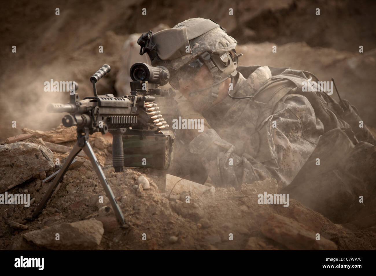US Army Ranger in Afghanistan bekämpfen Szene. Stockfoto