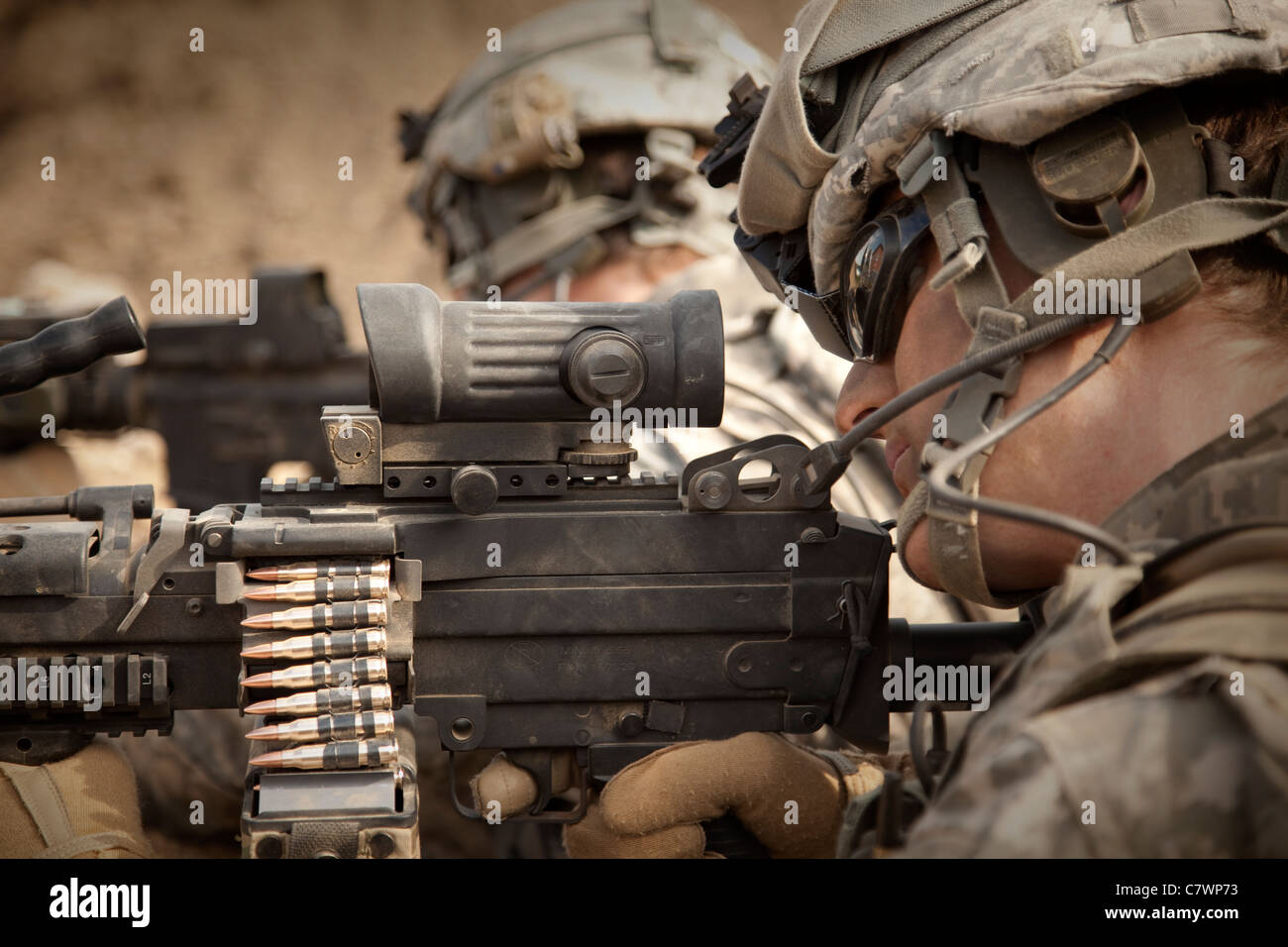 US Army Rangers in Afghanistan bekämpfen Szene. Stockfoto