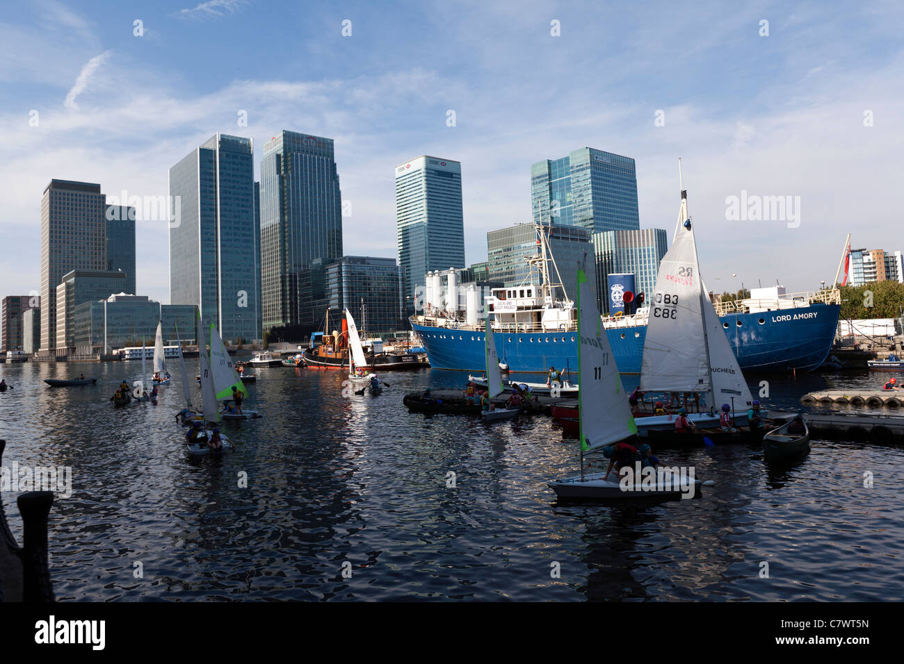 Canary Wharf, London, Vereinigtes Königreich. Stockfoto