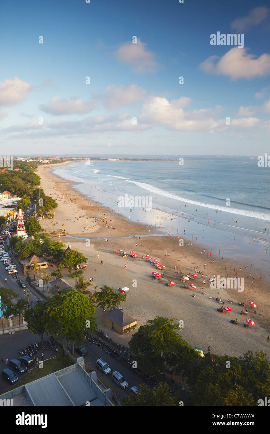 Luftaufnahme von Legian Beach, Bali, Indonesien Stockfoto