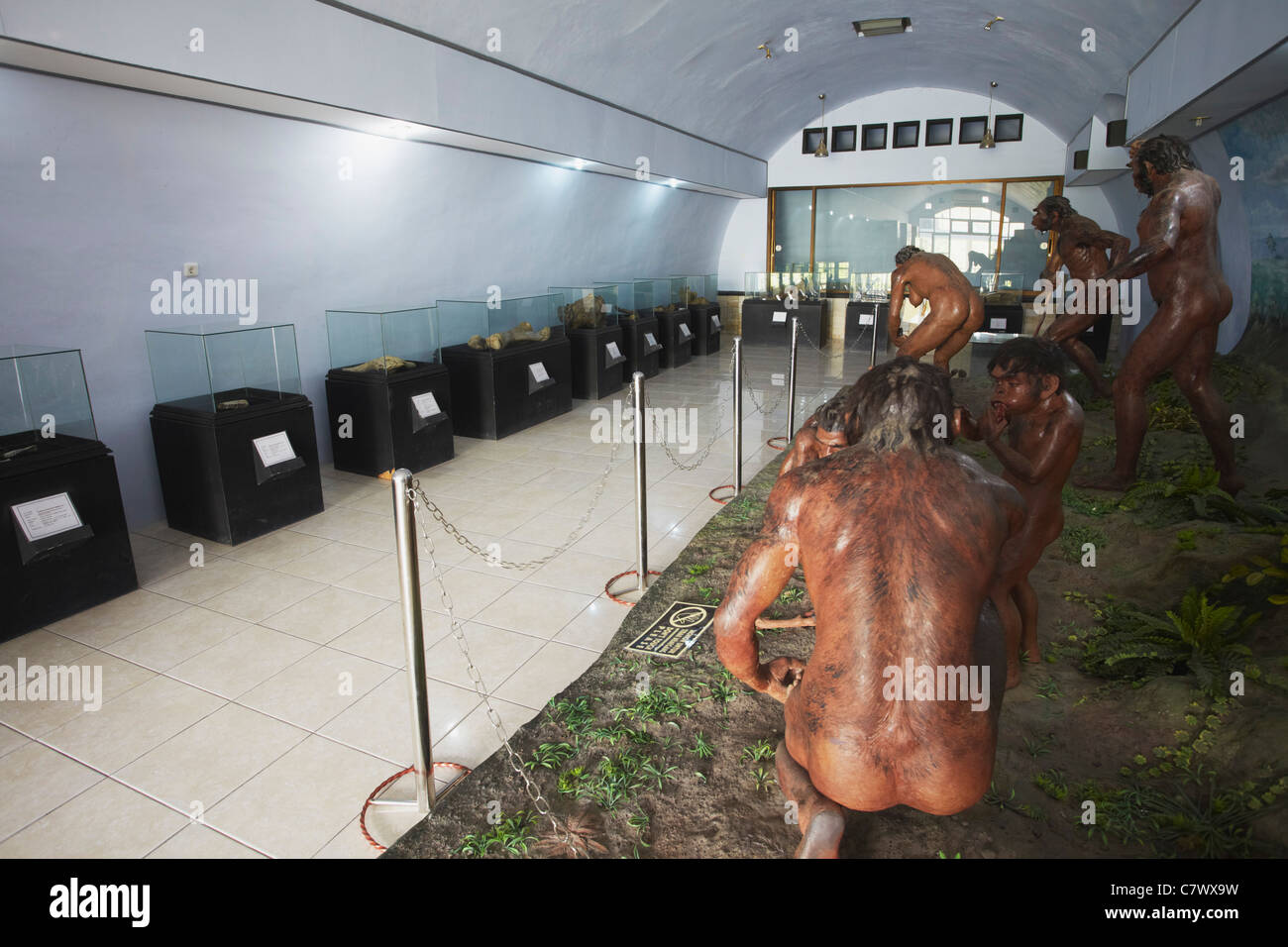 Fossilienmuseum am Standort der Java-Mensch (UNESCO Weltkulturerbe), Sangiran, Solo, Java, Indonesien Stockfoto