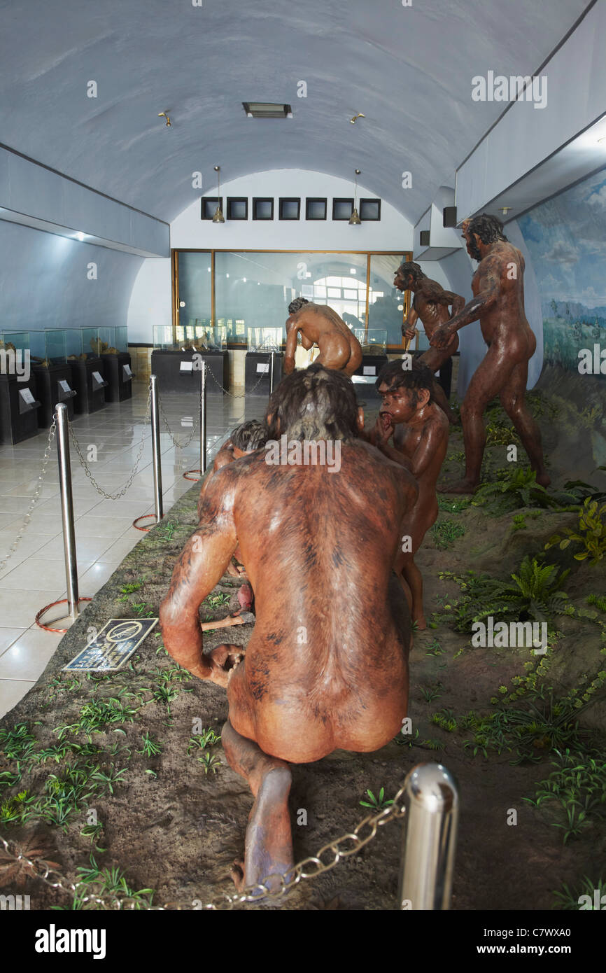 Fossilienmuseum am Standort der Java-Mensch (UNESCO Weltkulturerbe), Sangiran, Solo, Java, Indonesien Stockfoto