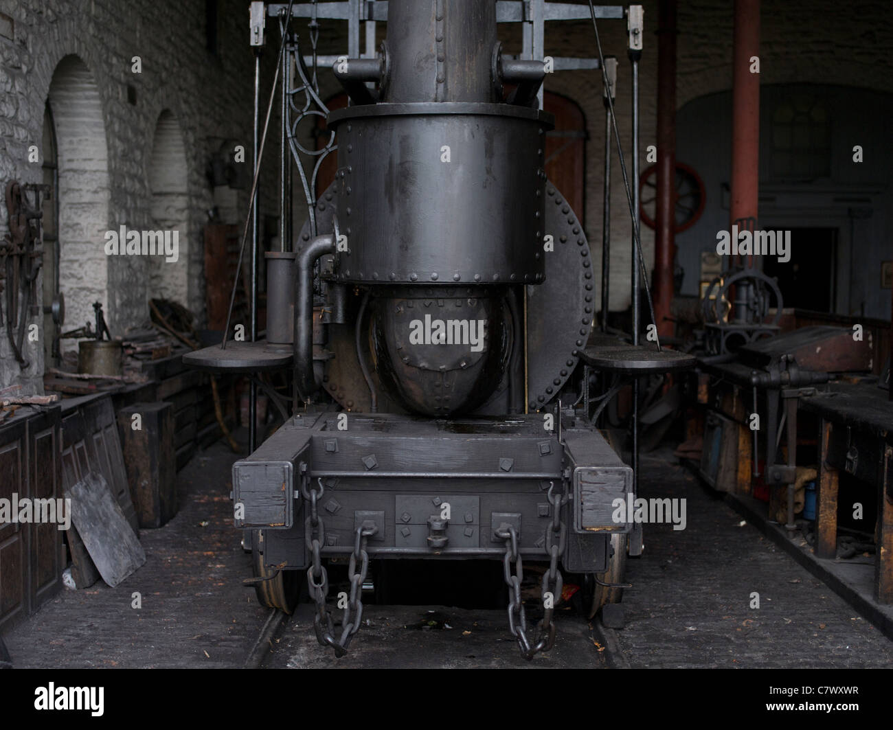 Beamish, The North Of England Open Air Museum County Durham - Dampfmaschine Zug Lokomotive Stockfoto