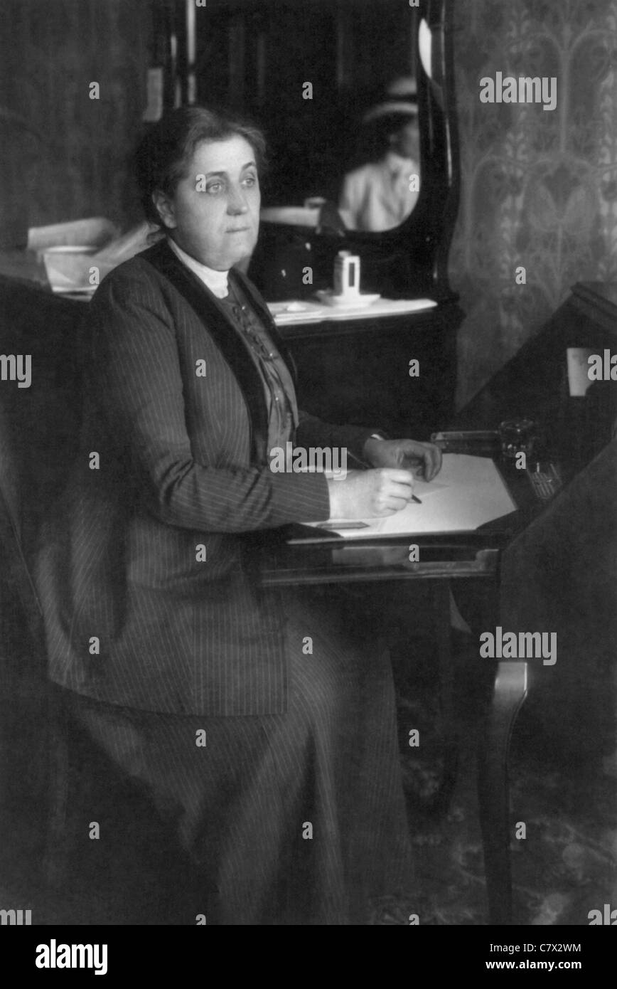 Amerikanischen Sozialreformer, Aktivist und Pazifist Jane Addams (1860-1935) - Co-Gewinner des Friedensnobelpreises im Jahre 1931. Stockfoto