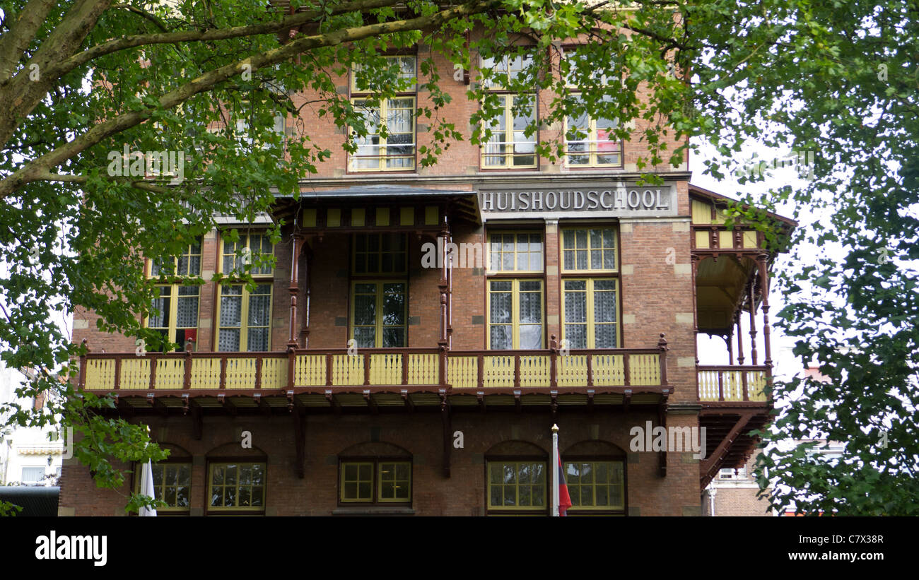 Huishoudschool im Vondelpark, Amsterdam, Niederlande Stockfoto