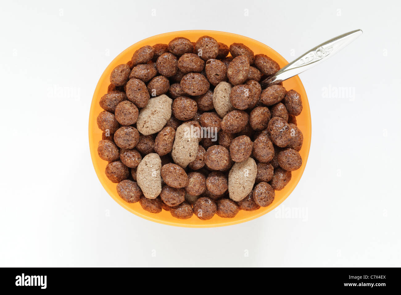 Frühstücksschale mit Cerealien, Großbritannien Stockfoto