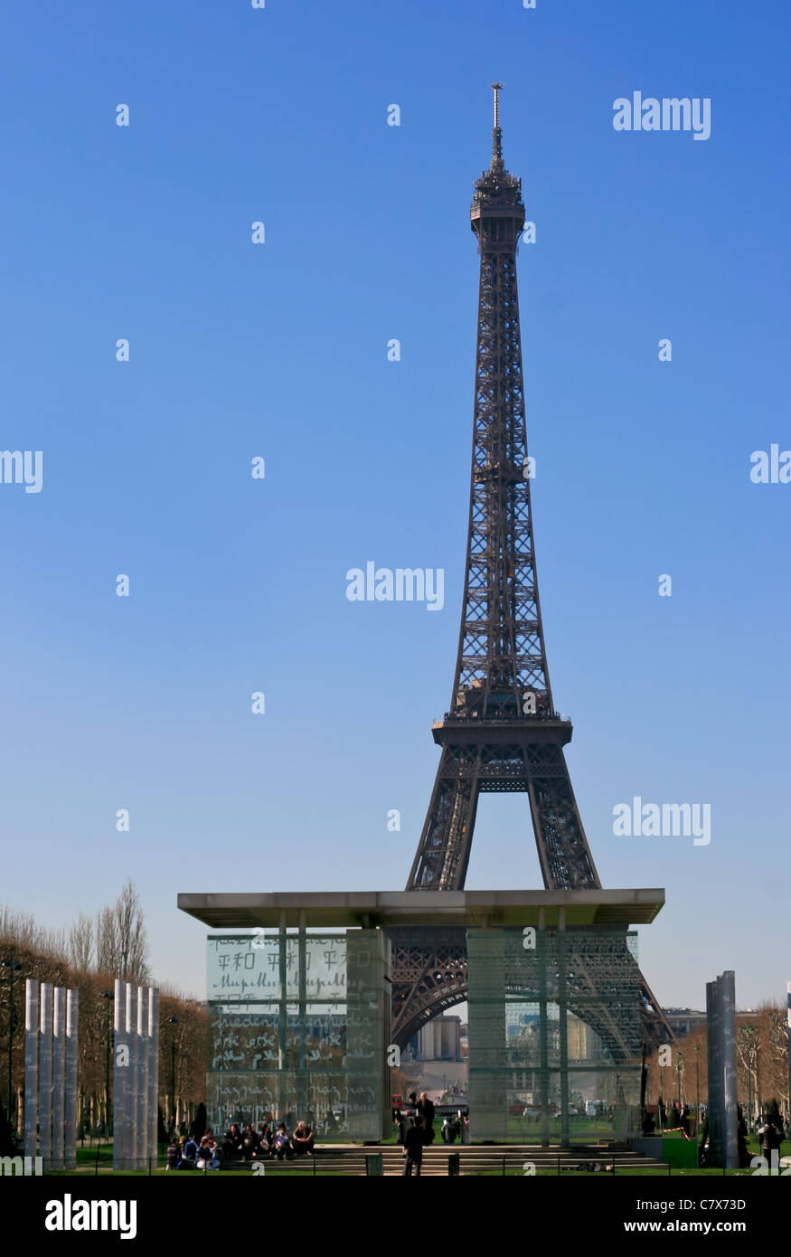 Eiffel Tower Aussicht Stockfoto