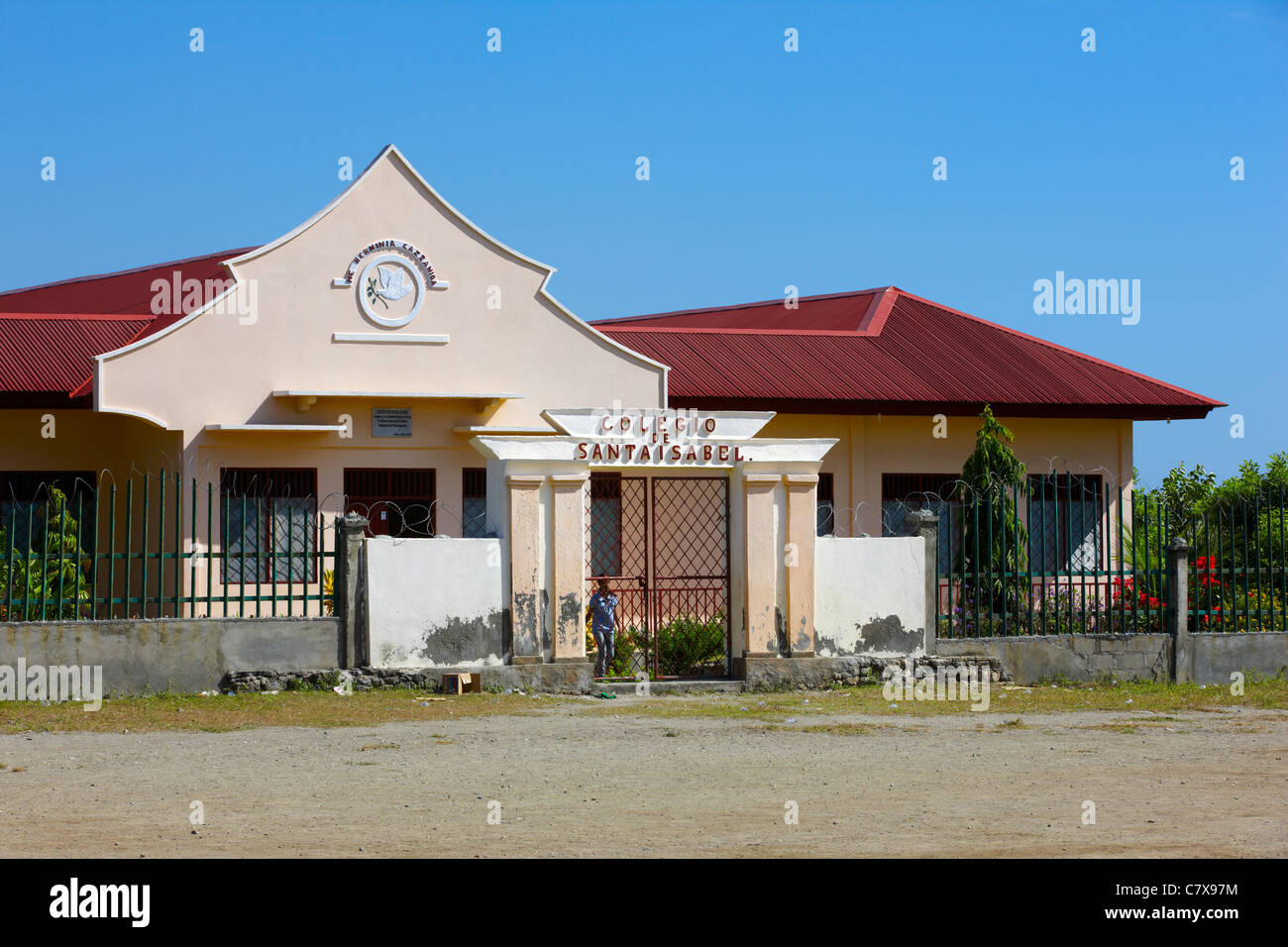 Colegio de Santa Isabel, Manatuto, Timor-Leste (Osttimor), Asien Stockfoto