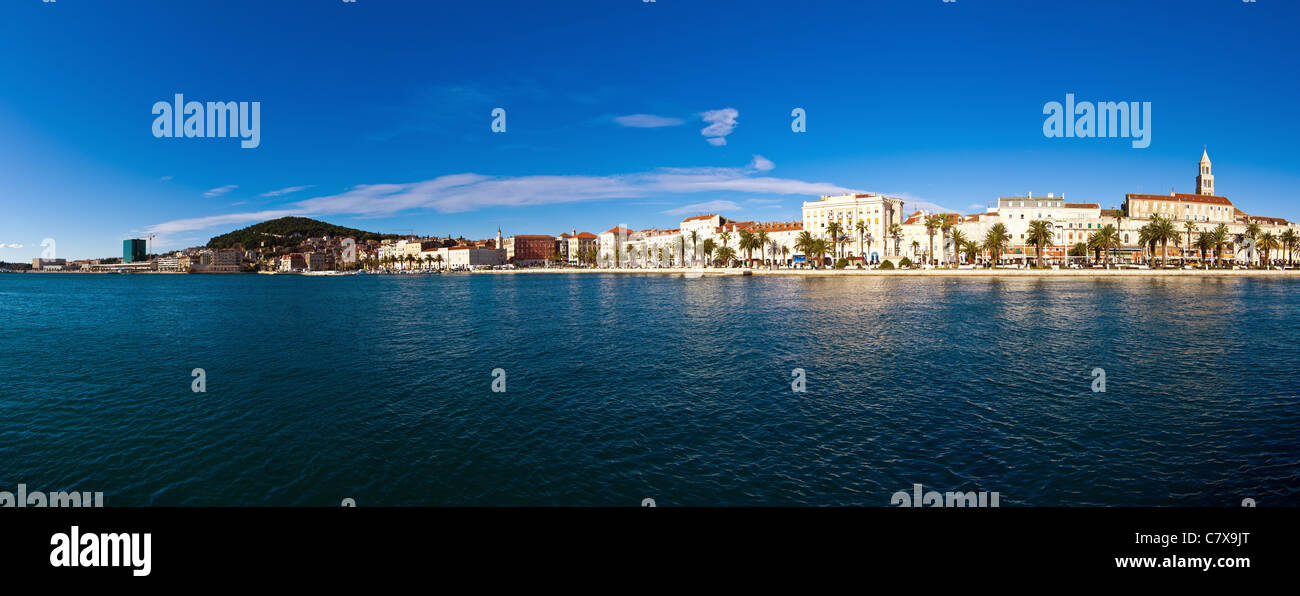 Split, Kroatien, die zweitgrößte Stadt in Kroatien, befindet sich an der adriatischen Küste. Stockfoto