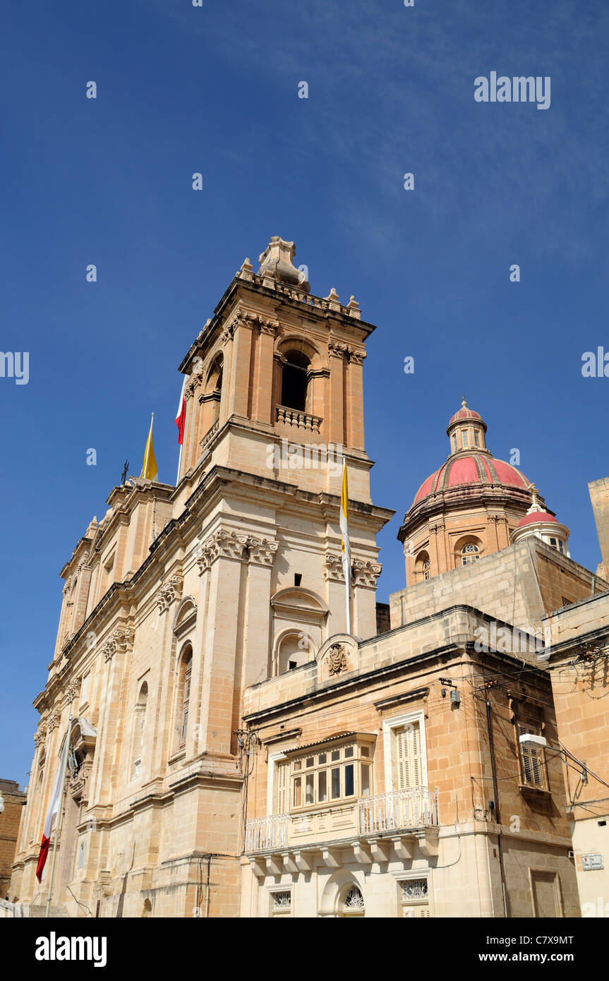 St.-Laurentius Kirche, Vittoriosa (Birgu) Stockfoto