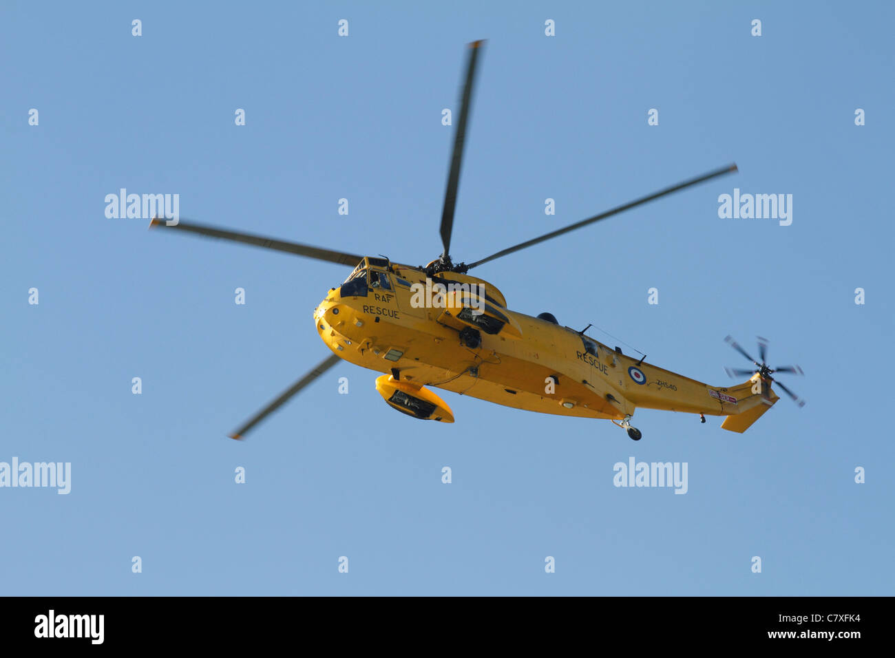 Ein SAR-Hubschrauber der 22 Geschwader von Wattisham in Suffolk Stockfoto