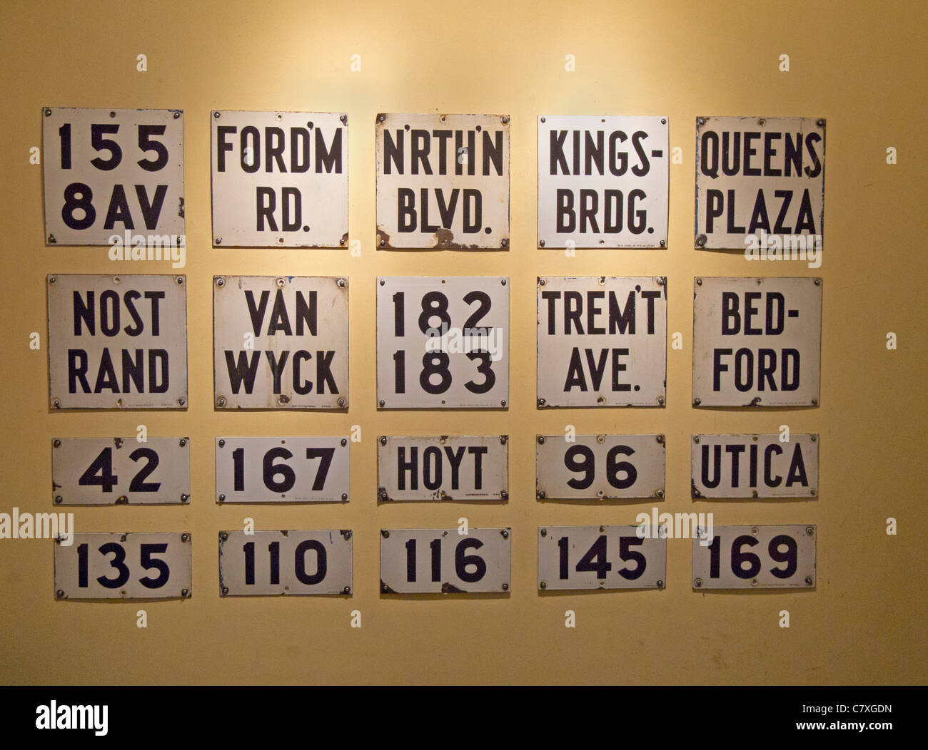 New York Transit Museum Galerie Stockfoto