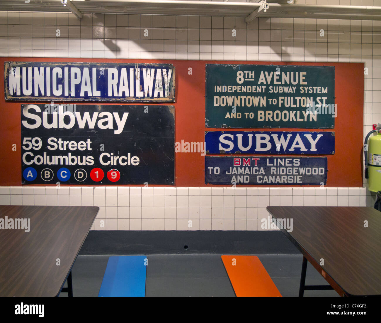 New York Transit Museum Galerie Brooklyn NYC Stockfoto