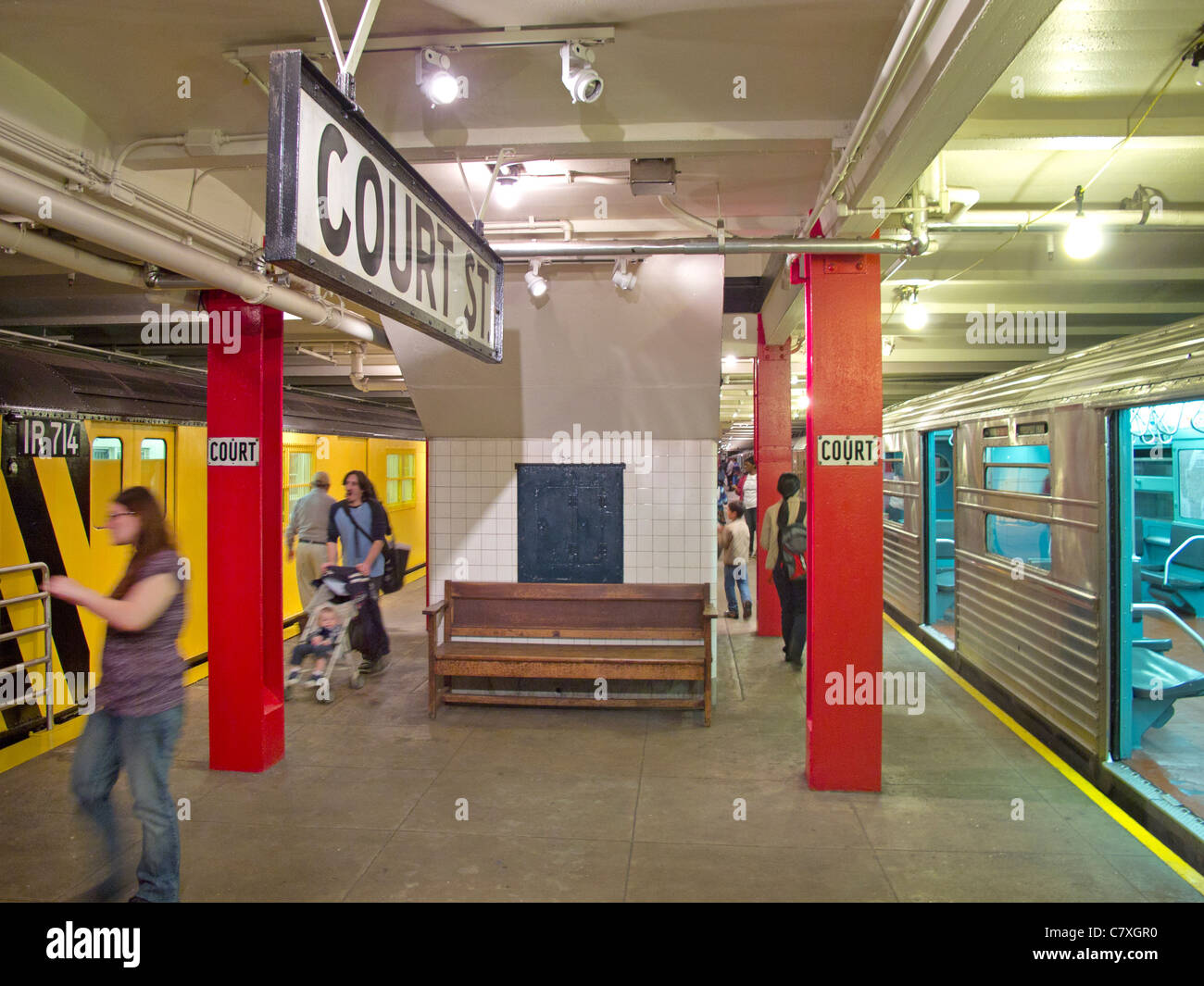 New York Transit Museum Galerie Stockfoto