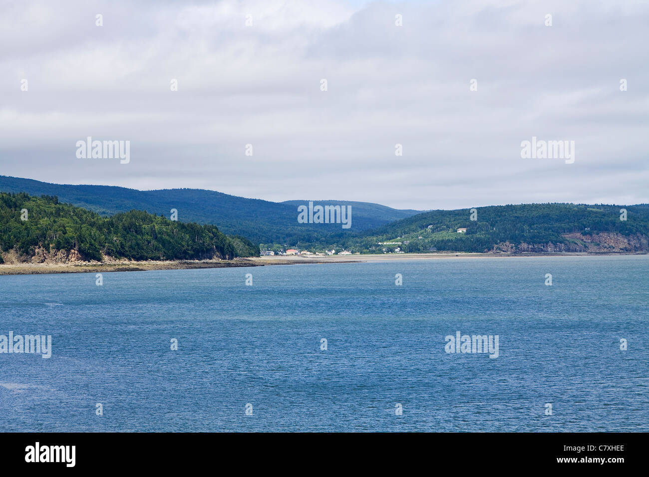 Bay Of Fundy, der Ort mit der niedrigsten Flut auf der Erde. Alma, New Brunswick, Kanada Stockfoto